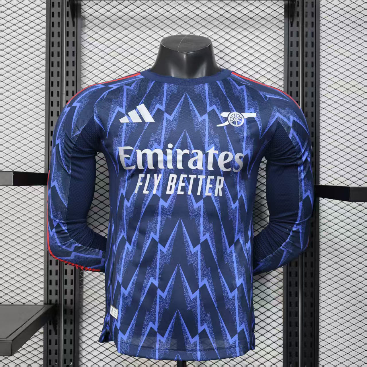 25-26 Arsenal Away Long Sleeve Kit Player Version
