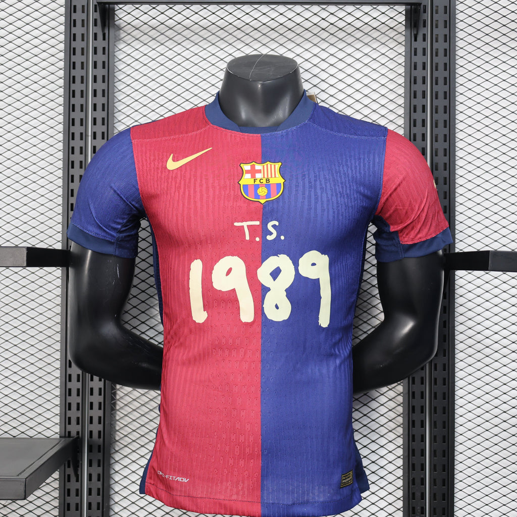 24-25 Barcelona Home Kit TS-1989 Player Version Shirt