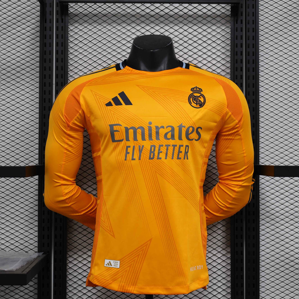 24-25 Real Madrid Away Long Sleeve Kit Player Version Shirt