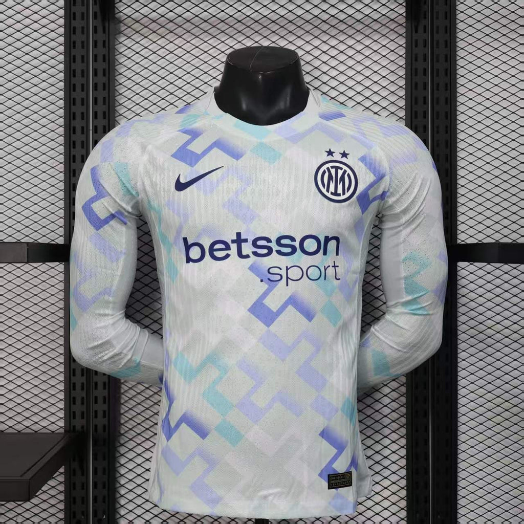 25-26 Inter Milan Away Long Sleeve Kit Player Version Shirt