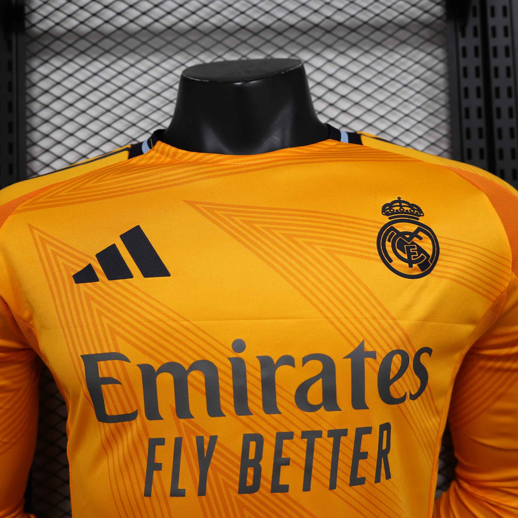 24-25 Real Madrid Away Long Sleeve Kit Player Version Shirt