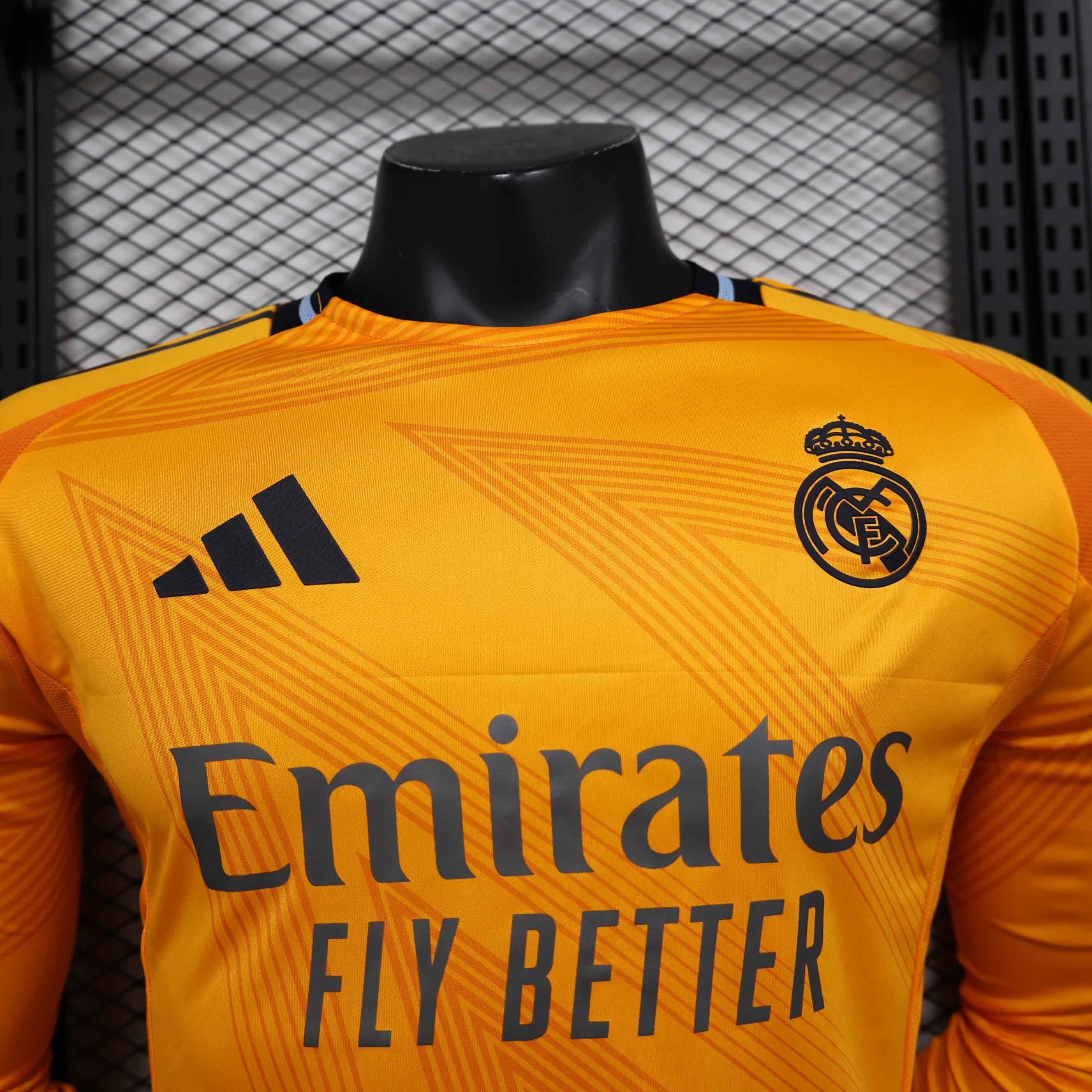 24-25 Real Madrid Away Long Sleeve Kit Player Version Shirt