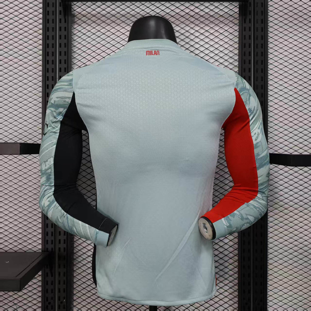25-26 AC Milan Goalkeeper Long Sleeve Kit Player Version