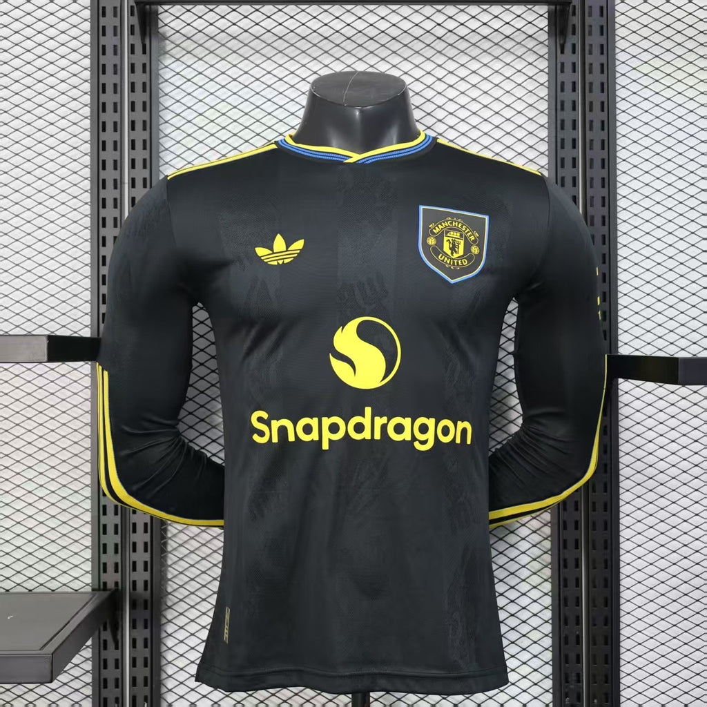 25-26 Manchester United Third Long Sleeve Kit Player Version