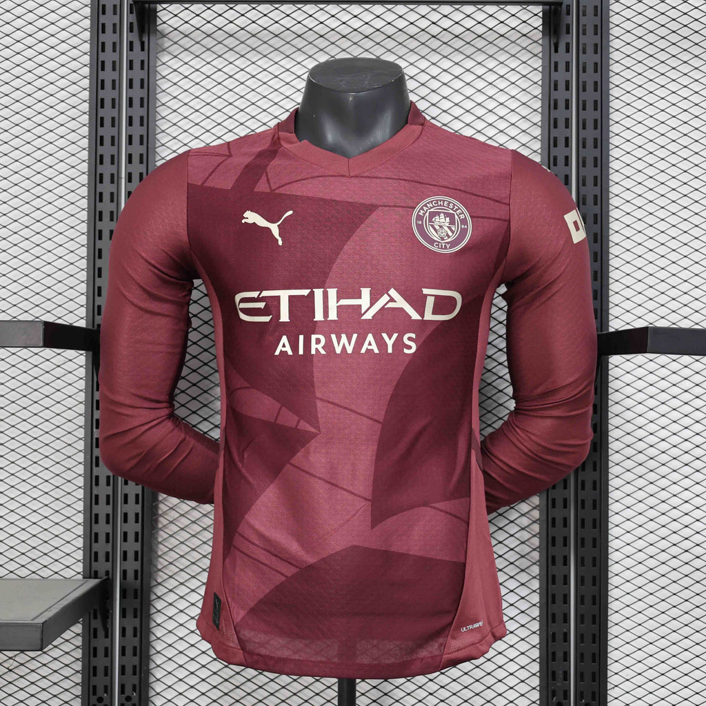 24-25 Manchester City Third Kit Long Sleeve Player Version Shirt