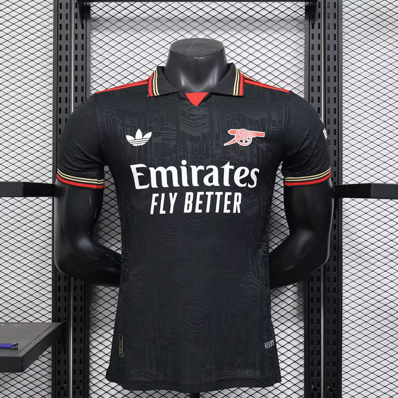 25-26 Arsenal Black Special Edition Kit Player Version Shirt