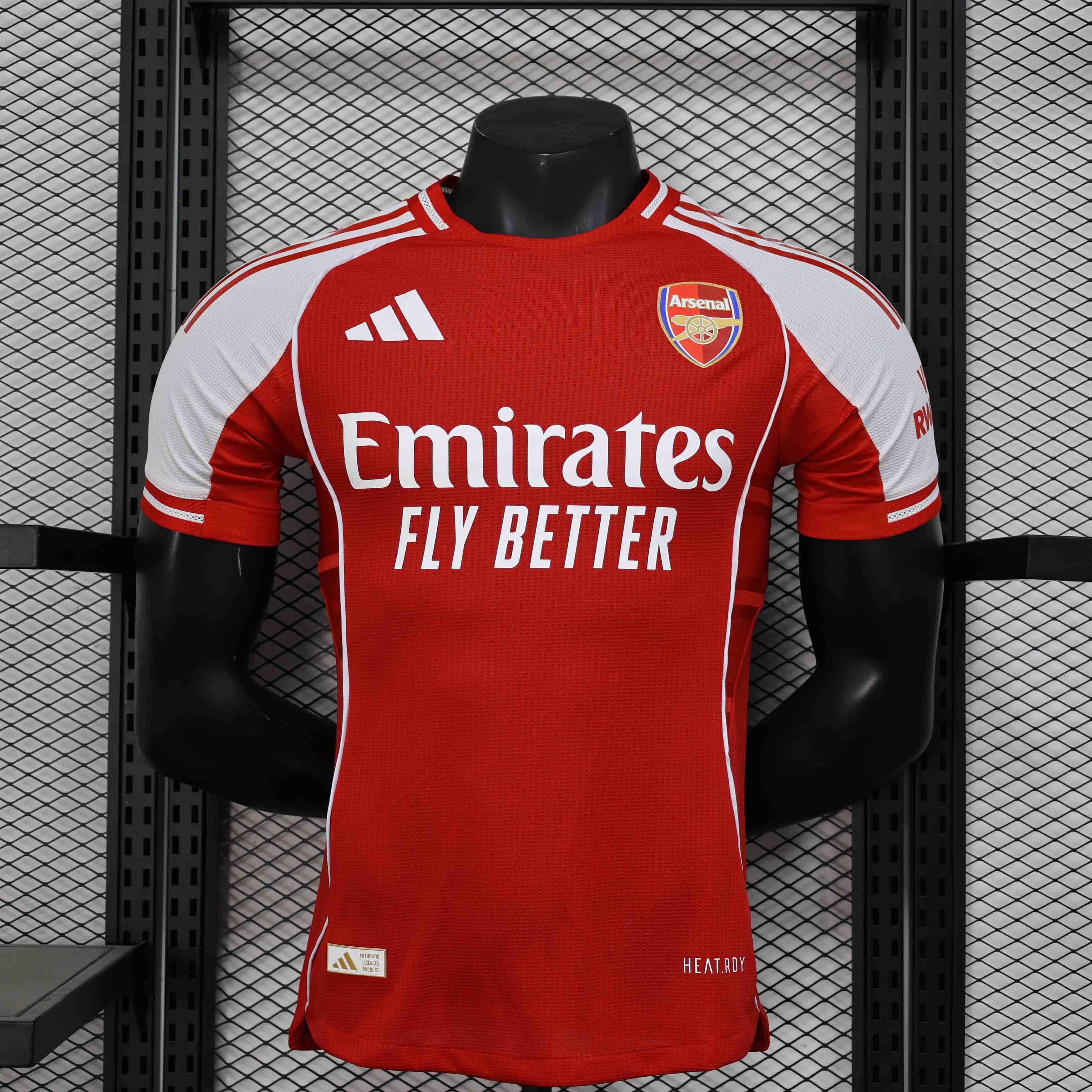 25-26 Arsenal Home Red Kit Player Version Shirt