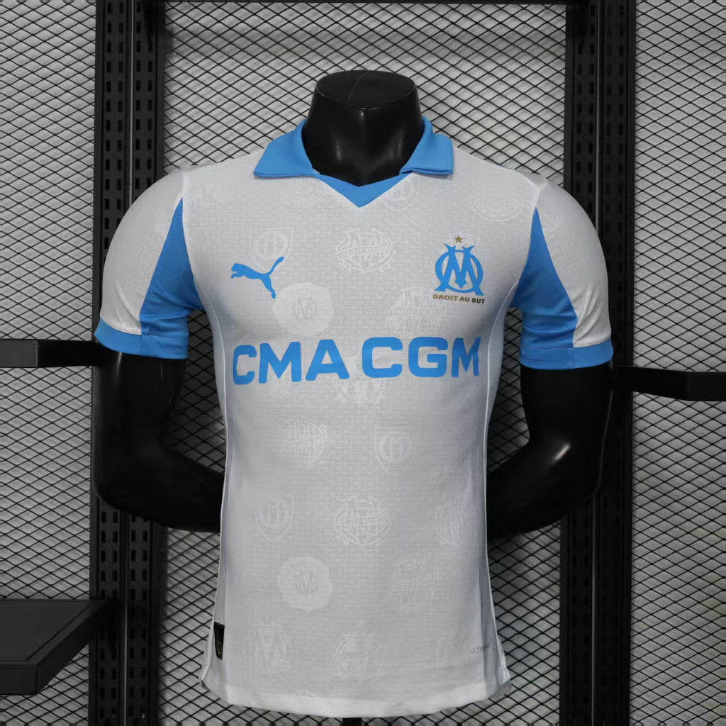 25-26 Olympique Marseille Home Kit Player Version Shirt