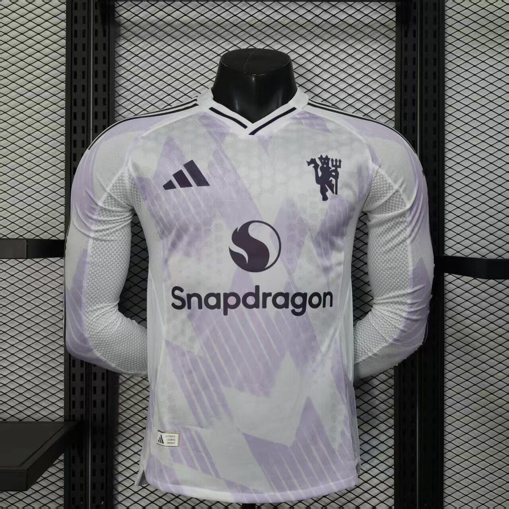 25-26 Manchester United Away Long Sleeve Kit Player Version