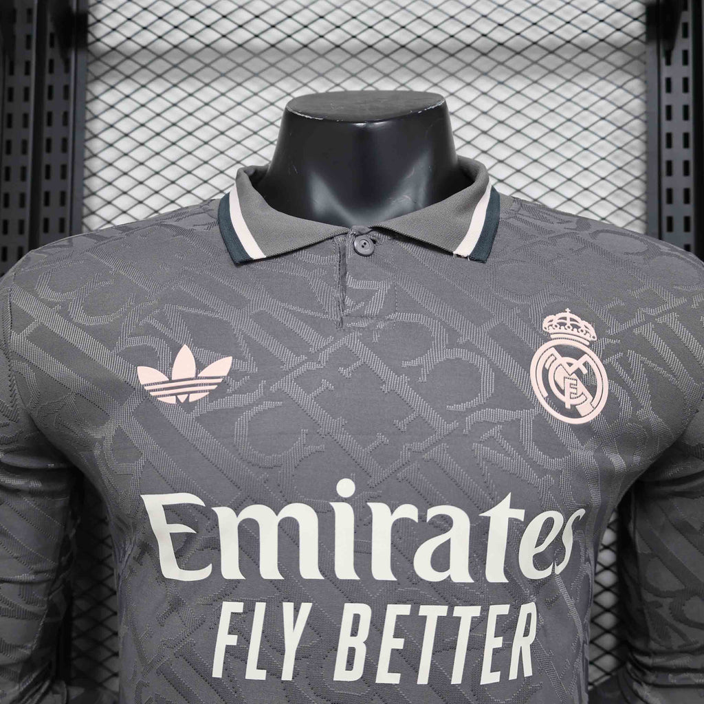 24-25 Real Madrid Third Long Sleeve Kit Player Version Shirt
