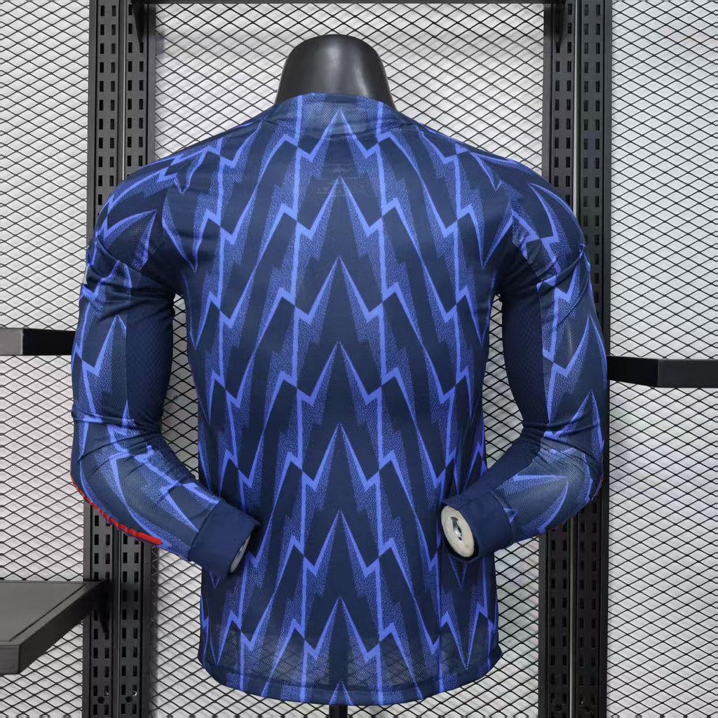 25-26 Arsenal Away Long Sleeve Kit Player Version