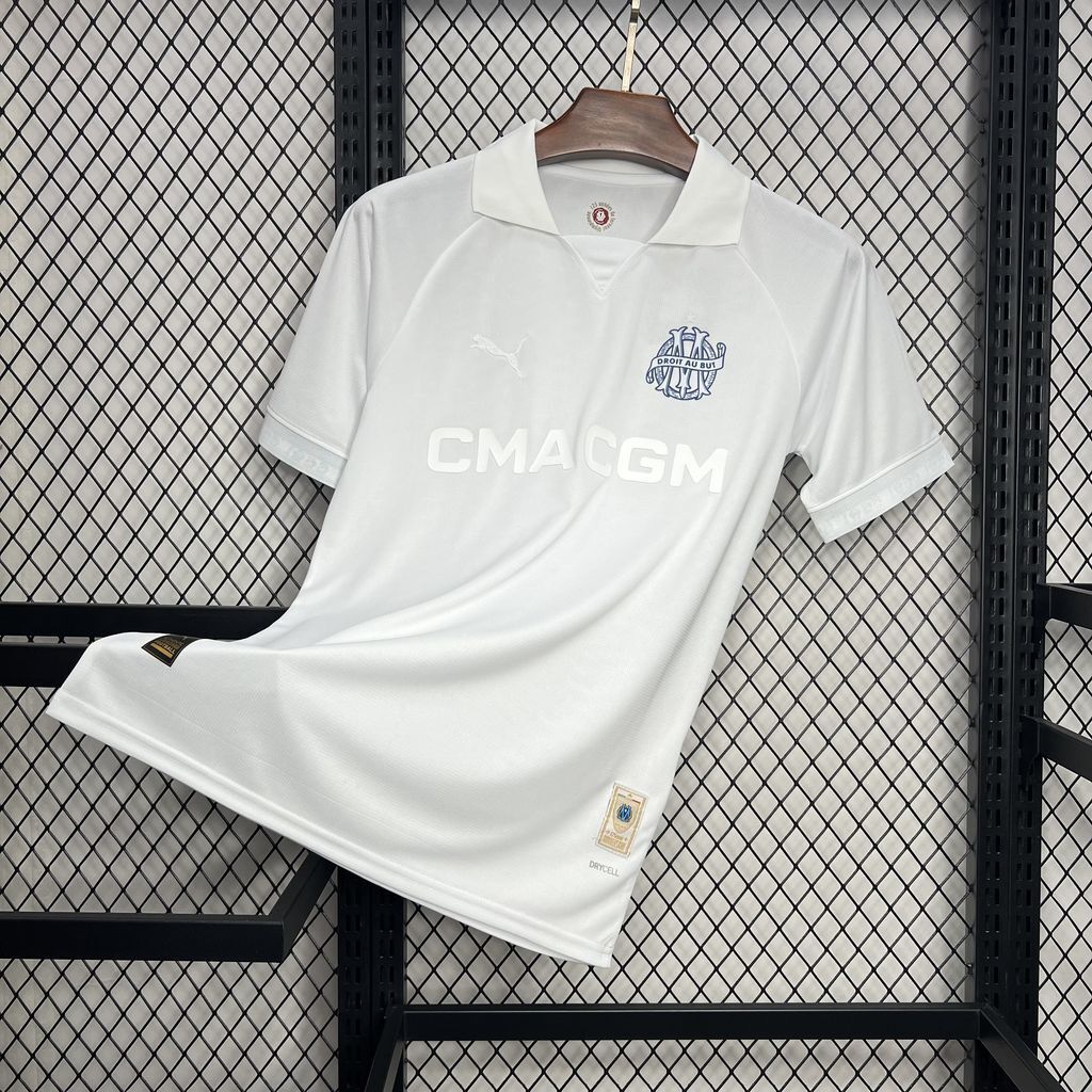 24-25 Marseille 125th Anniversary Edition Black White Shirt