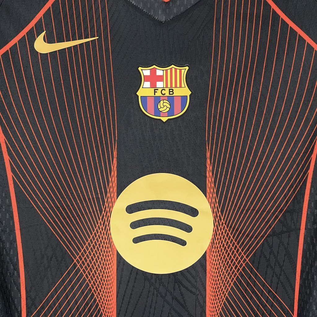 25-26 Barcelona Black Special Edition(With CL Patch) Shirt Soccer Uniform